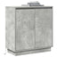 LED Sideboard Betongrå 71 x 34,5 x 75 cm Konstrueret træ