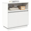 LED Sideboard Hvid 71 x 34,5 x 75 cm Konstrueret træ