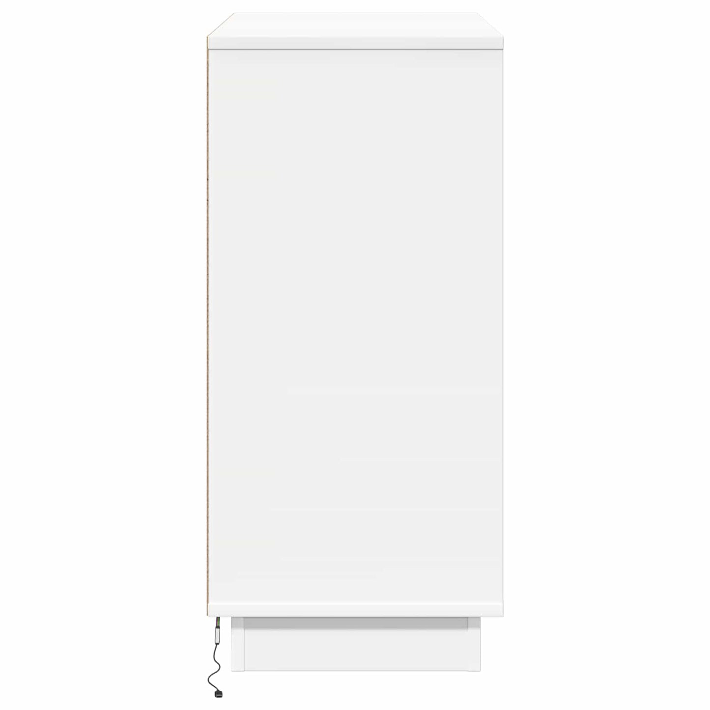 LED Sideboard Hvid 71 x 34,5 x 75 cm Konstrueret træ