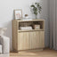 LED Sideboard Sonoma eg 71 x 34,5 x 75 cm Konstrueret træ