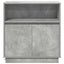 LED Sideboard Betongrå 71 x 34,5 x 75 cm Konstrueret træ