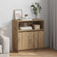 LED Sideboard Artisan Egetræ 71 x 34,5 x 75 cm Konstrueret træ