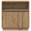 LED Sideboard Artisan Egetræ 71 x 34,5 x 75 cm Konstrueret træ