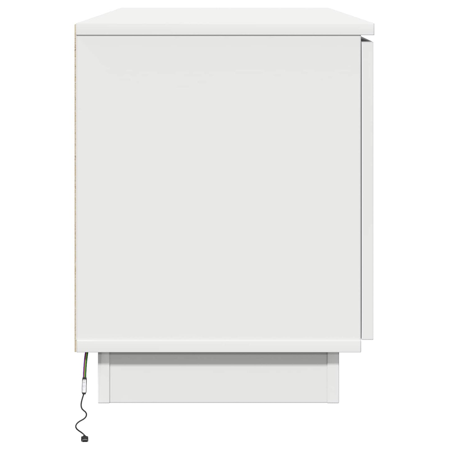 TV-skab Hvid 100 x 38 x 49 cm Konstrueret træ
