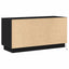 TV-skab Sort eg 100 x 38 x 49 cm Konstrueret træ