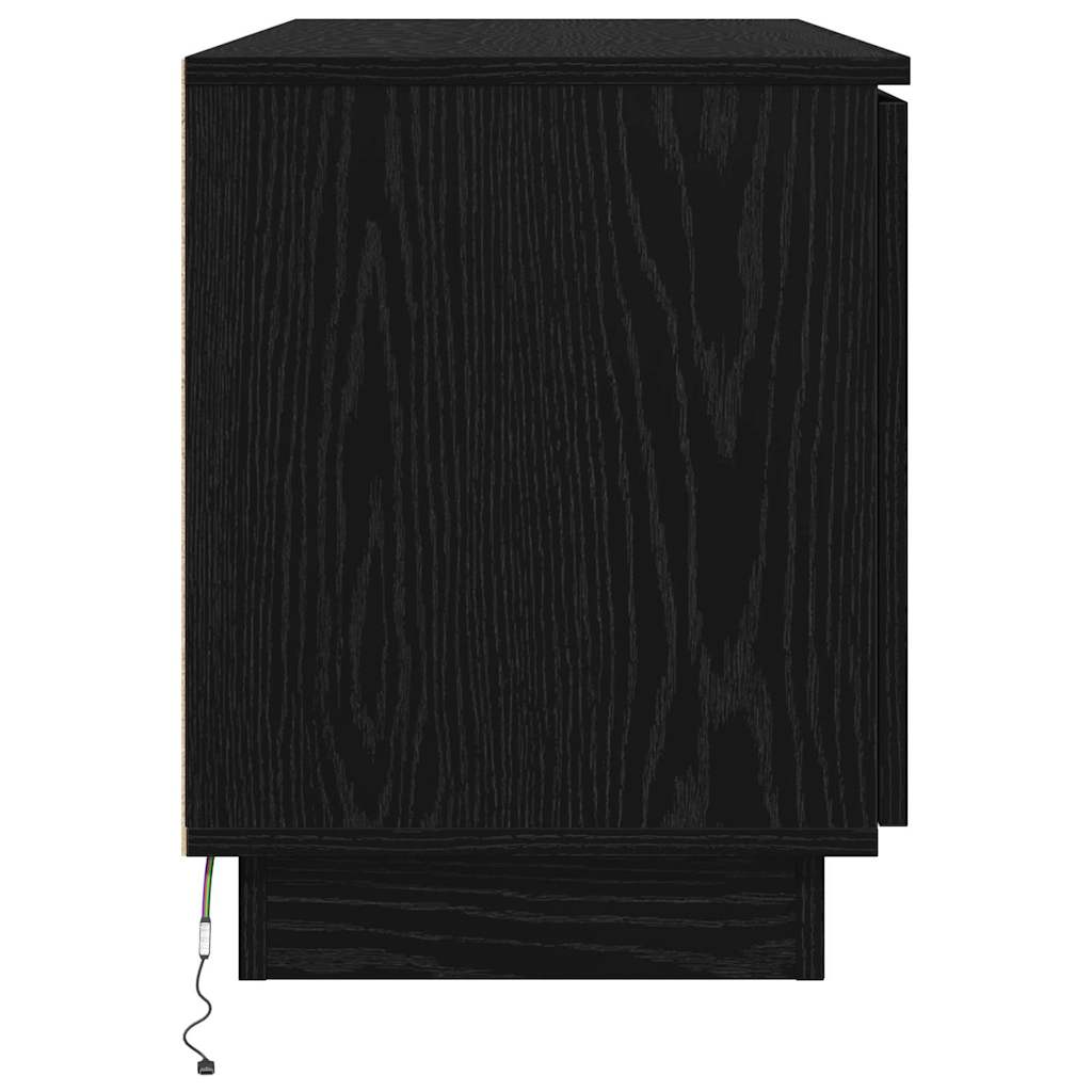 TV-skab Sort eg 100 x 38 x 49 cm Konstrueret træ