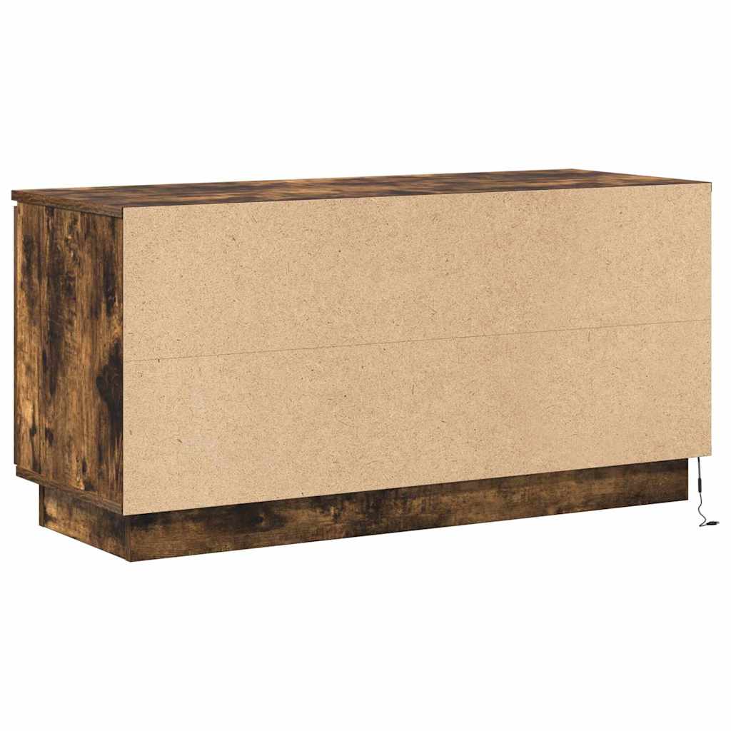 TV-skab Røget eg 100 x 38 x 49 cm Konstrueret træ