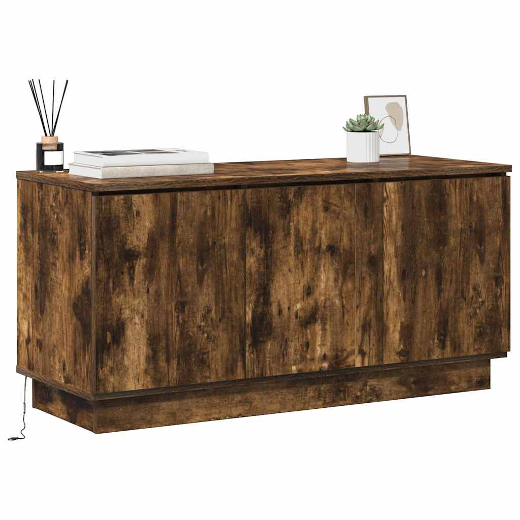 TV-skab Røget eg 100 x 38 x 49 cm Konstrueret træ