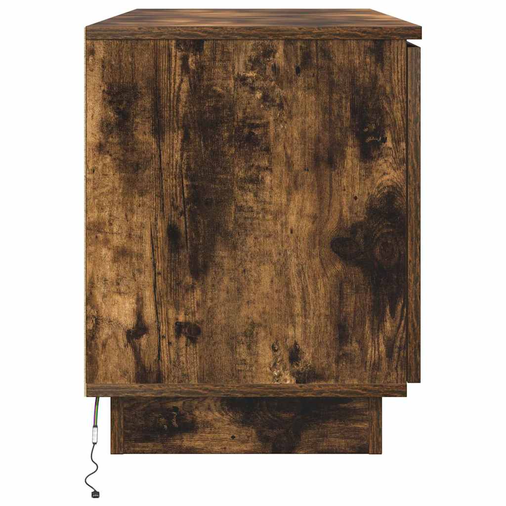 TV-skab Røget eg 100 x 38 x 49 cm Konstrueret træ