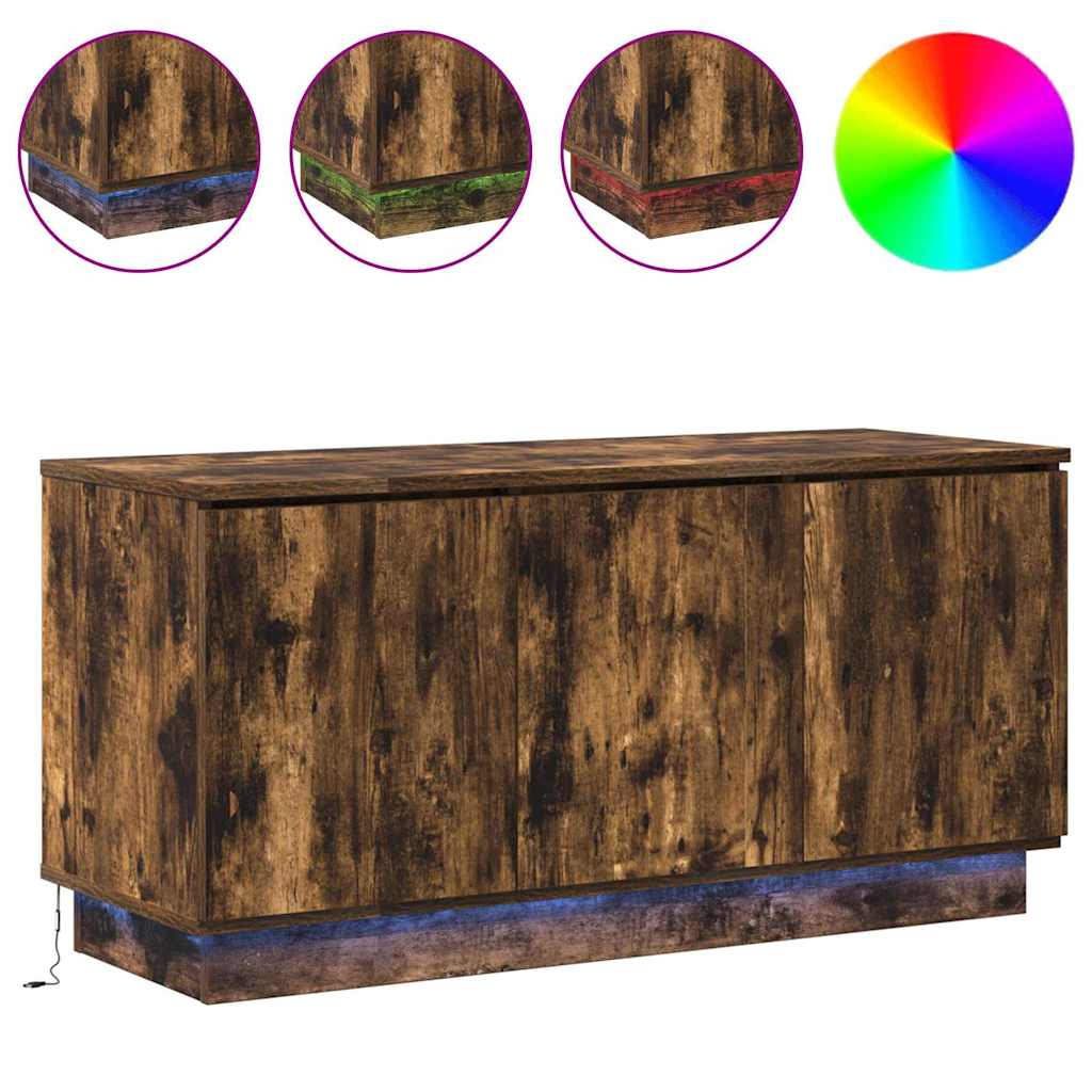TV-skab Røget eg 100 x 38 x 49 cm Konstrueret træ