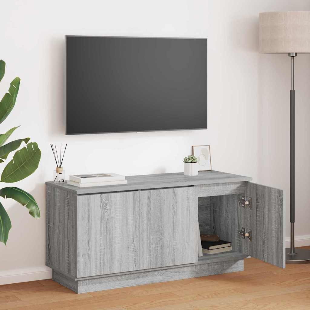 TV-skab Grå Sonoma 100 x 38 x 49 cm Konstrueret træ