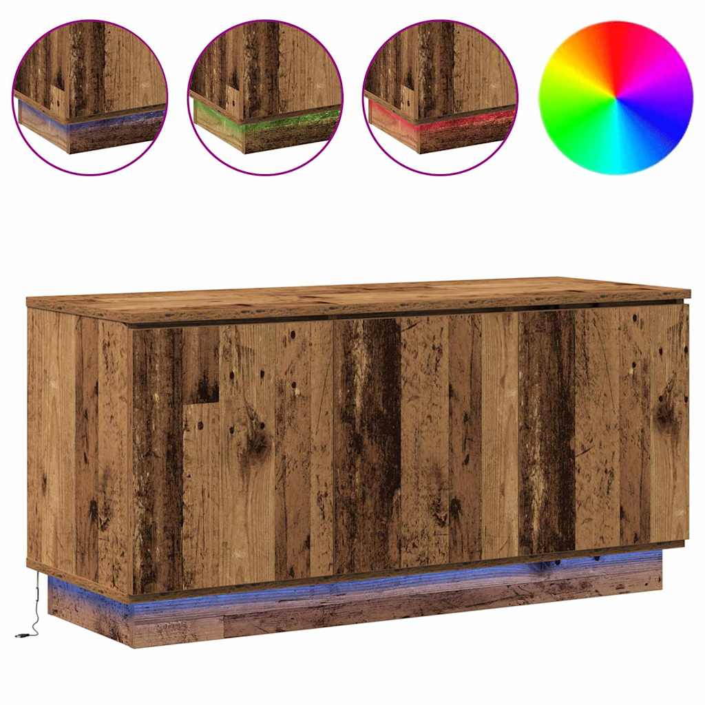 TV-skab Gammelt træ 100 x 38 x 49 cm Konstrueret træ