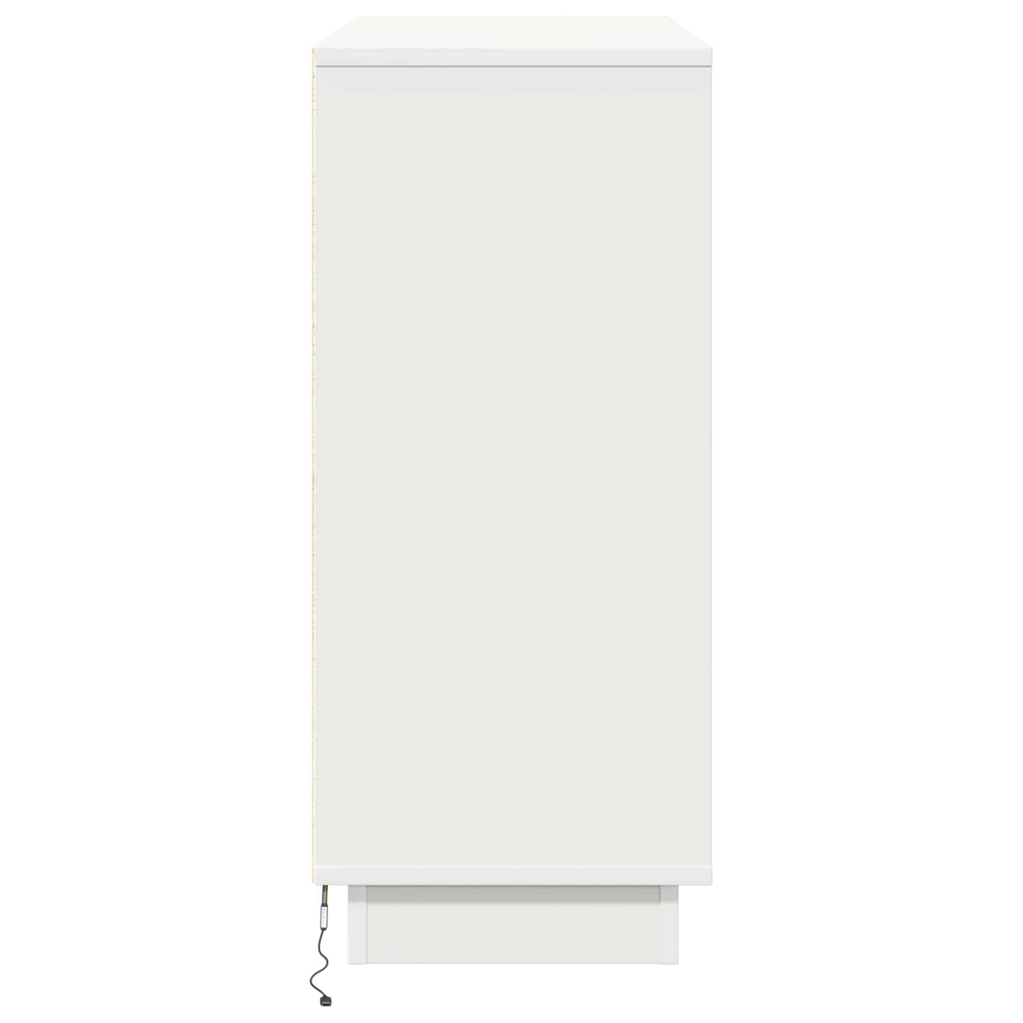 LED Sideboard Hvid 90 x 32 x 75 cm Konstrueret træ