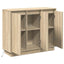 LED Sideboard Sonoma eg 90 x 32 x 75 cm Konstrueret træ