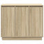 LED Sideboard Sonoma eg 90 x 32 x 75 cm Konstrueret træ
