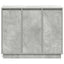LED Sideboard Beton Grå 90 x 32 x 75 cm Konstrueret træ