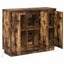 LED Sideboard Røget eg 90 x 32 x 75 cm Konstrueret træ