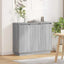 LED Sideboard Grå Sonoma 90 x 32 x 75 cm Konstrueret træ