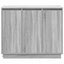 LED Sideboard Grå Sonoma 90 x 32 x 75 cm Konstrueret træ