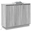 LED Sideboard Grå Sonoma 90 x 32 x 75 cm Konstrueret træ