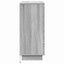 LED Sideboard Grå Sonoma 90 x 32 x 75 cm Konstrueret træ