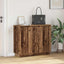 LED Sideboard Gammelt træ 90 x 32 x 75 cm Konstrueret træ