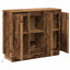LED Sideboard Gammelt træ 90 x 32 x 75 cm Konstrueret træ