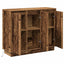 LED Sideboard Gammelt træ 90 x 32 x 75 cm Konstrueret træ