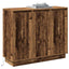 LED Sideboard Gammelt træ 90 x 32 x 75 cm Konstrueret træ