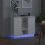 LED Sideboard Hvid 90 x 32 x 75 cm Konstrueret træ