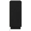 LED Sideboard Sort eg 90 x 32 x 75 cm Konstrueret træ