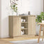 LED Sideboard Sonoma eg 90 x 32 x 75 cm Konstrueret træ