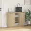 LED Sideboard Sonoma eg 90 x 32 x 75 cm Konstrueret træ