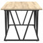 Sofabord Sonoma eg 100 x 50 x 40 cm Samlet træ og metal