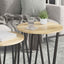 Sidebordssæt 2 pcs Sonoma Eg og Sort