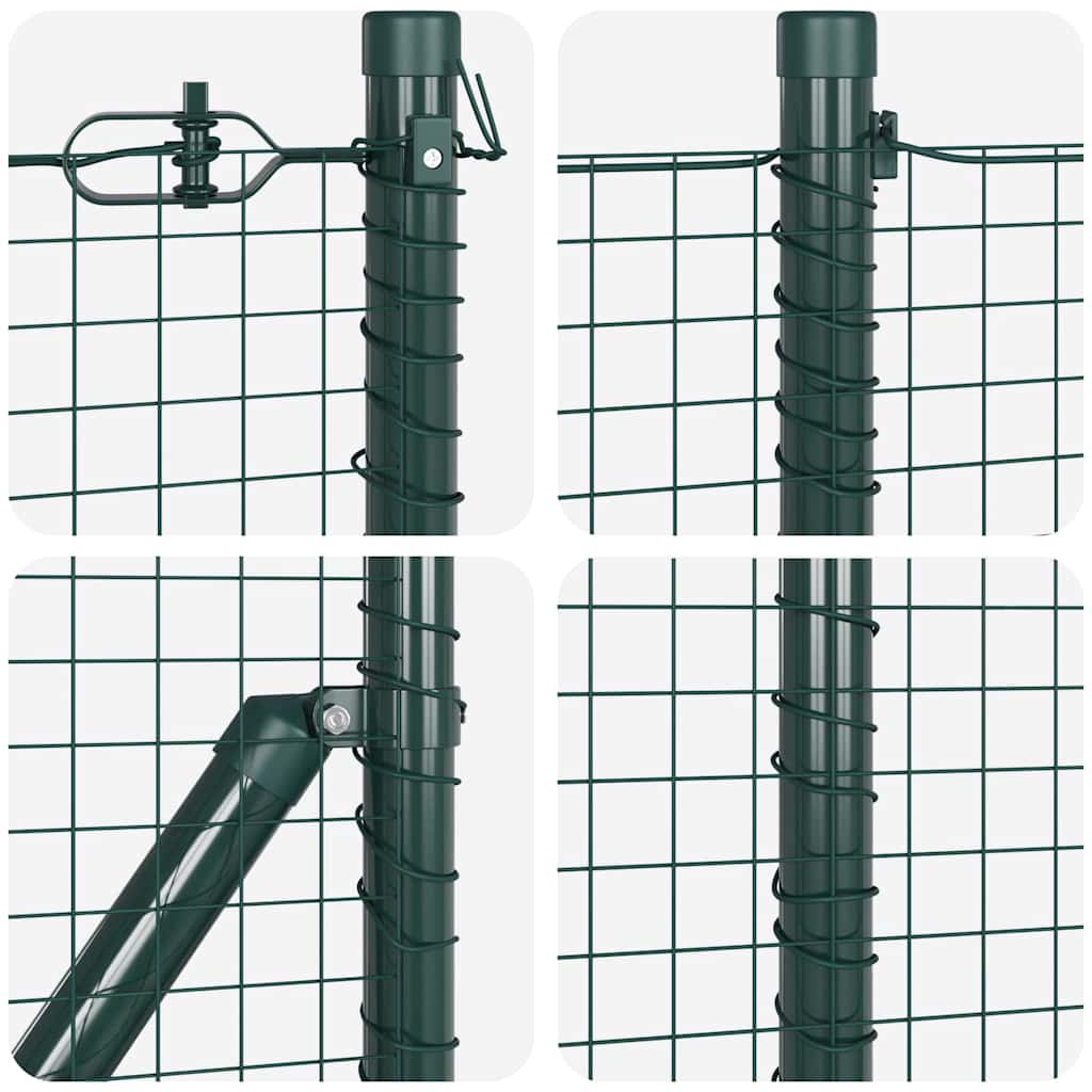 Svejset Trådhegn med Betonsokkel 10 x 0,5 m PVC-belagt stål