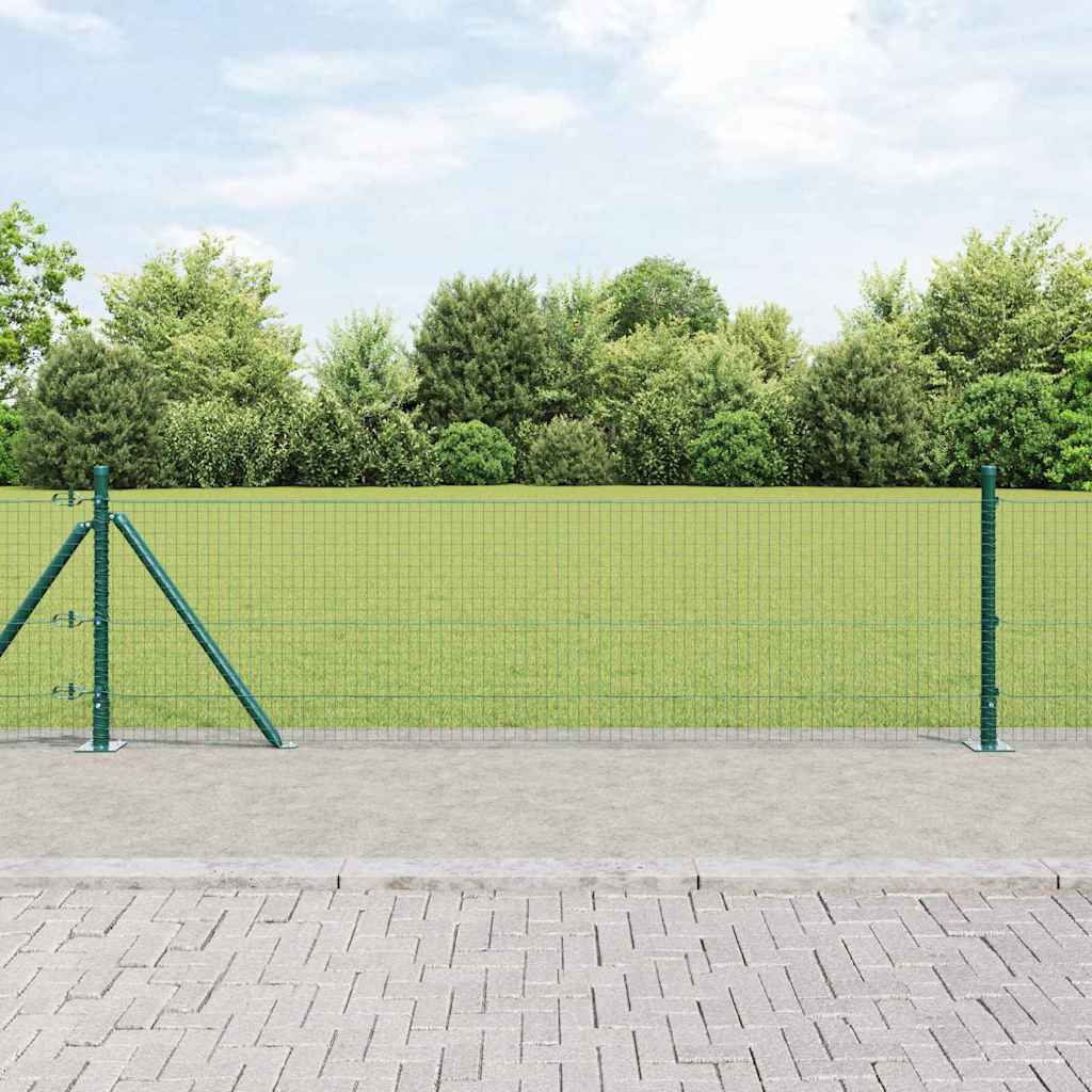 Svejset Trådhegn med Betonsokkel 10 x 0,5 m PVC-belagt stål