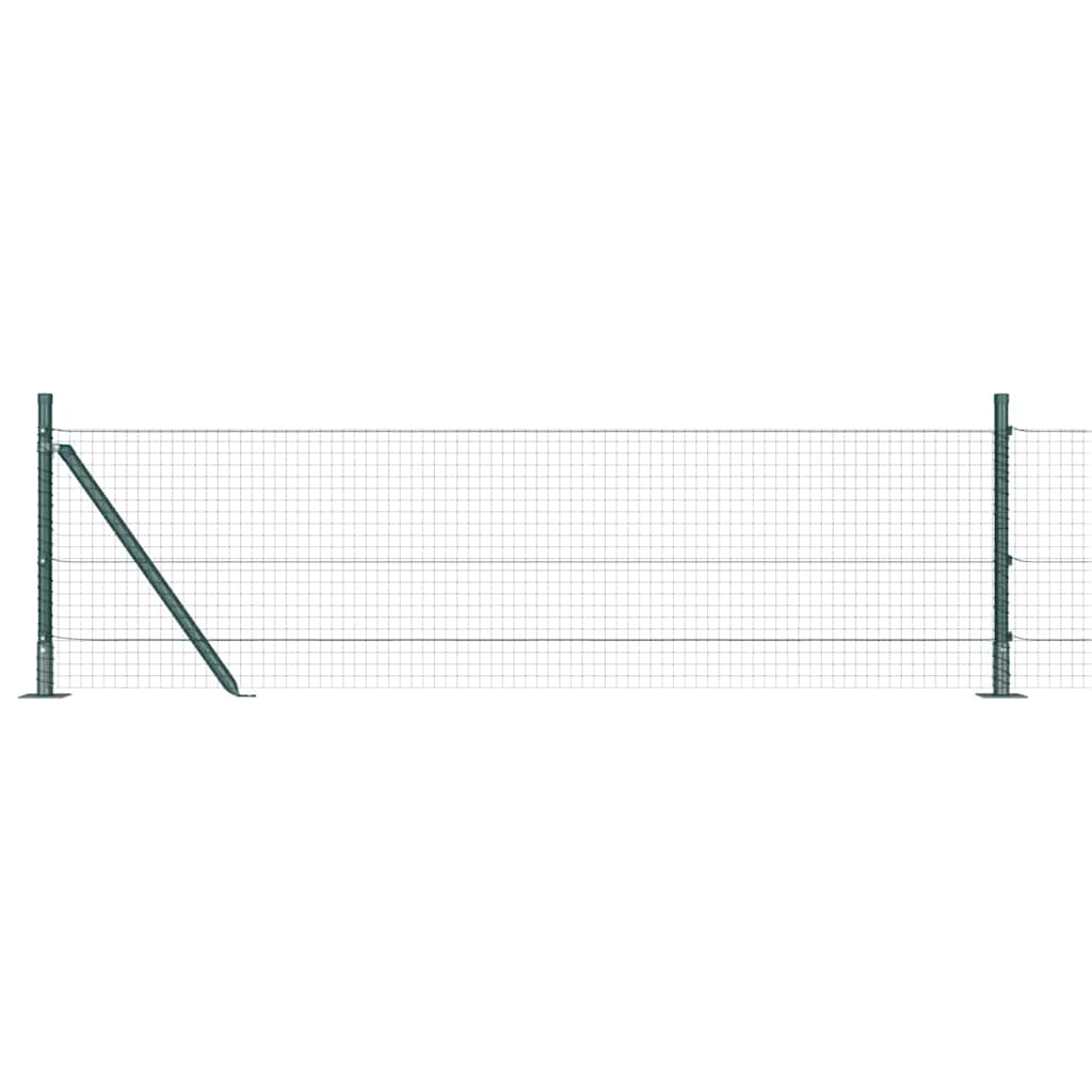 Svejset Trådhegn med Betonsokkel 10 x 0,5 m PVC-belagt stål