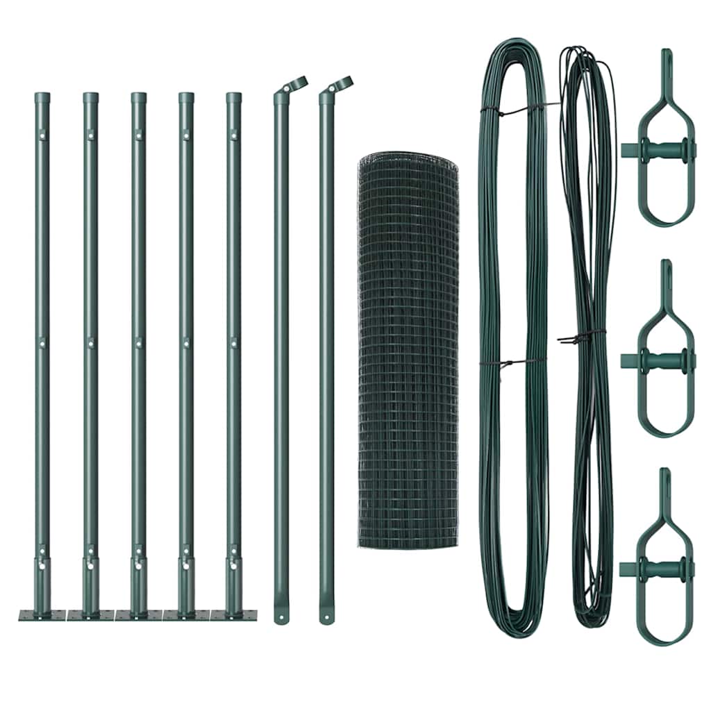 Svejset Trådhegn med Betonsokkel 10 x 0,5 m PVC-belagt stål
