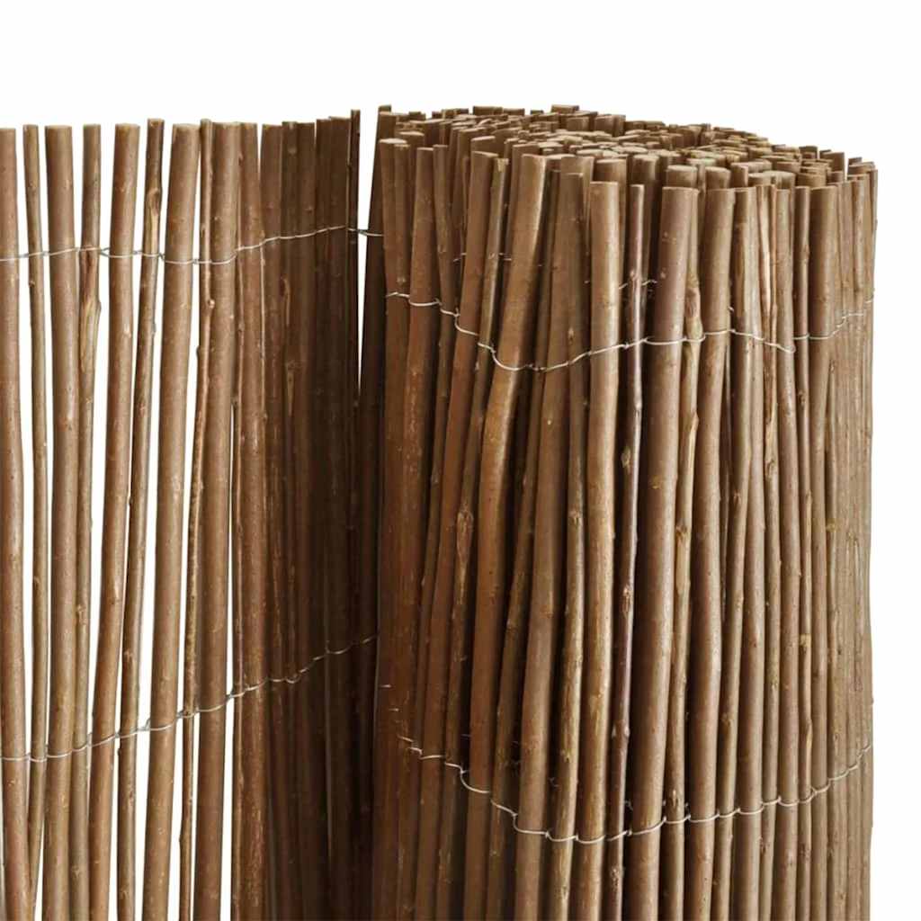Piltræhegn 150 x 500 cm Piltræ Naturfarvet