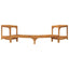Varme Badekar Omgivelse Halvrundt Brun 252 x 112 x 55,5 cm