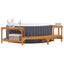 Varme Badekar Omgivelse Halvrundt Brun 252 x 112 x 55,5 cm