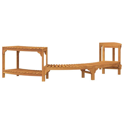 Varme Badekar Omgivelse Halvrundt Brun 272 x 120 x 55,5 cm
