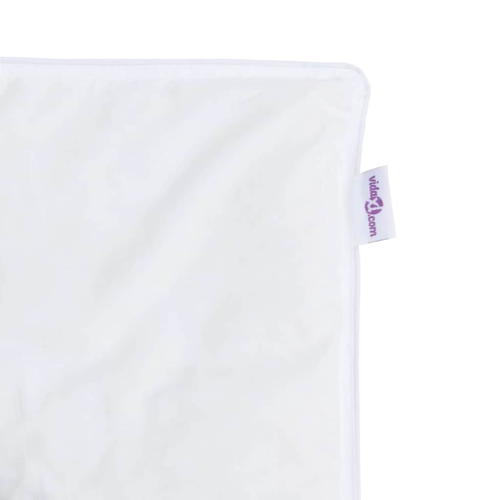 Dyne 200 x 220 cm Forår, Efterår Fjer Hvid Åndbar