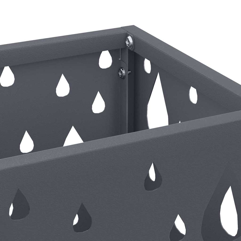 Regn Paraply Stativ Antracit 15,5 x 15,5 x 49 cm Stål