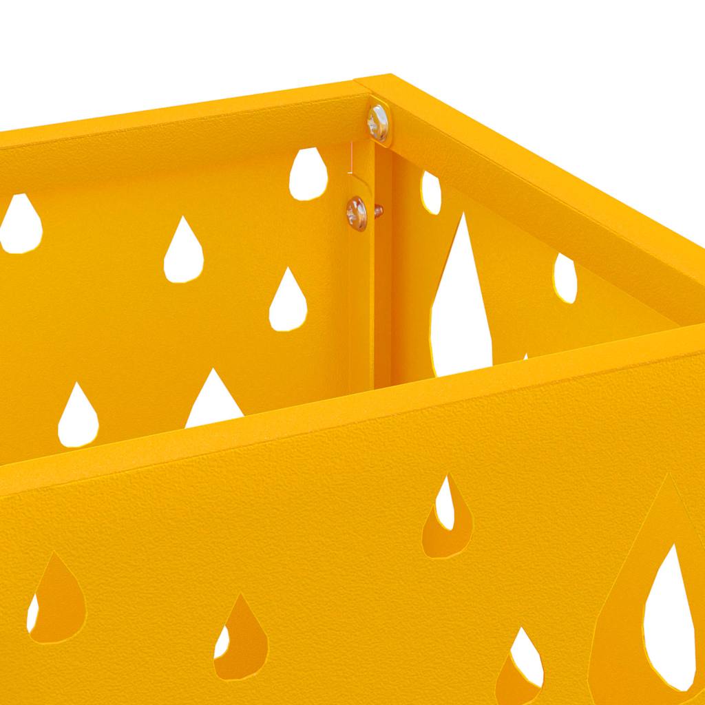 Regn Paraply Stativ Sennepsgul 15,5 x 15,5 x 49 cm Stål