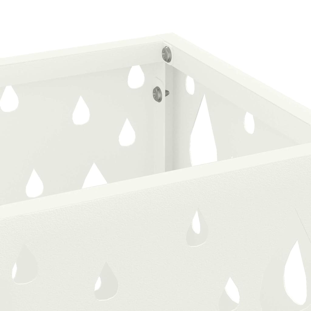 Regn Paraply Stativ Hvid 15,5 x 15,5 x 49 cm Stål