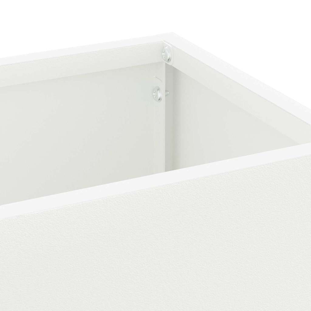 Regn Paraply Stativ Hvid 15,5 x 15,5 x 49 cm Stål