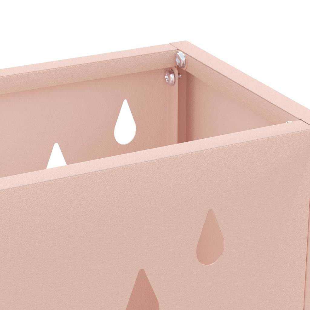 Regn Paraply Stativ Lyserød 28 x 12 x 41 cm Stål