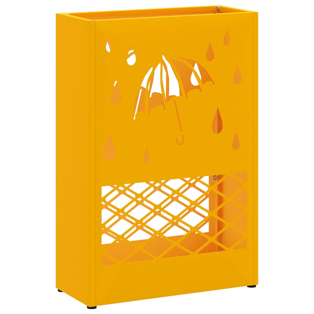 Regn Paraply Stativ Sennepsgul 28 x 12 x 41 cm Stål